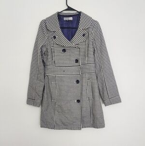 Volcom Houndstooth Casual Peacoat Size Medium Style# B174600